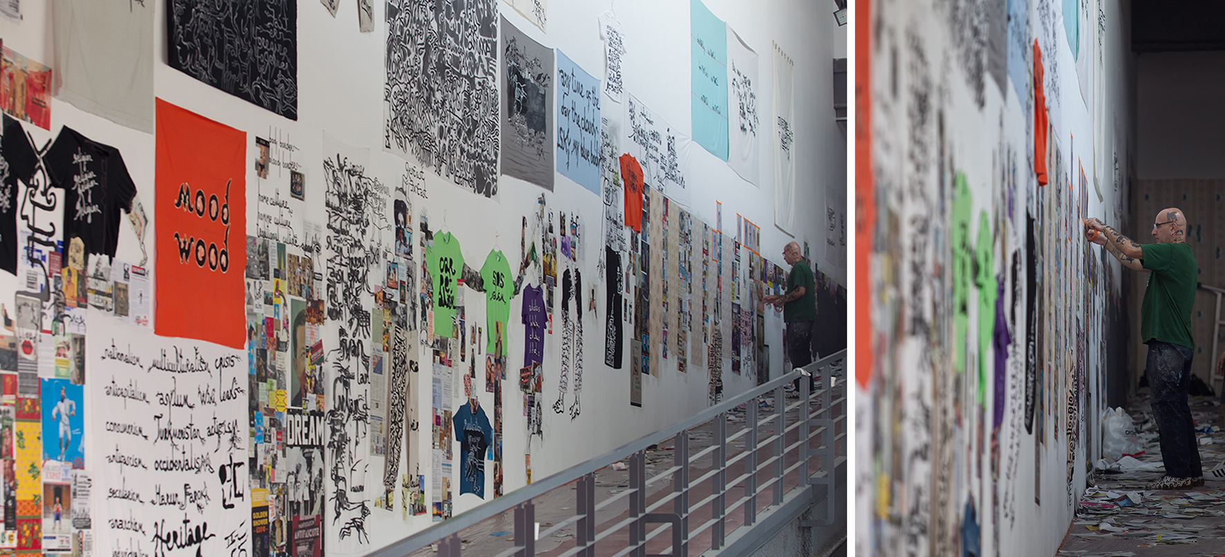 제 3전시실과 제 4전시실로 올라가는 통로에 설치된 바비 바달로프(Babi Badalov)