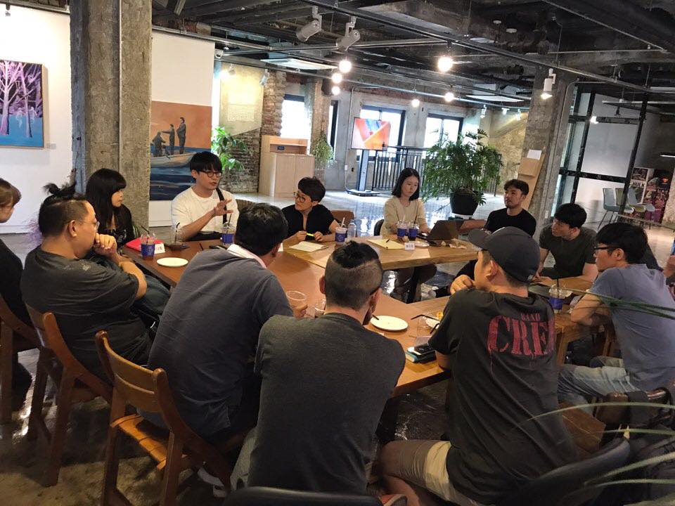 President Sun-Jung Kim meets the Artists in Gwangju at Mite-Ugro_25-26 July