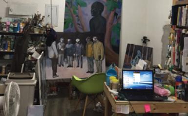 30일 GB작가 스튜디오 탐방 이인성 작가 작업실  관련 이미지