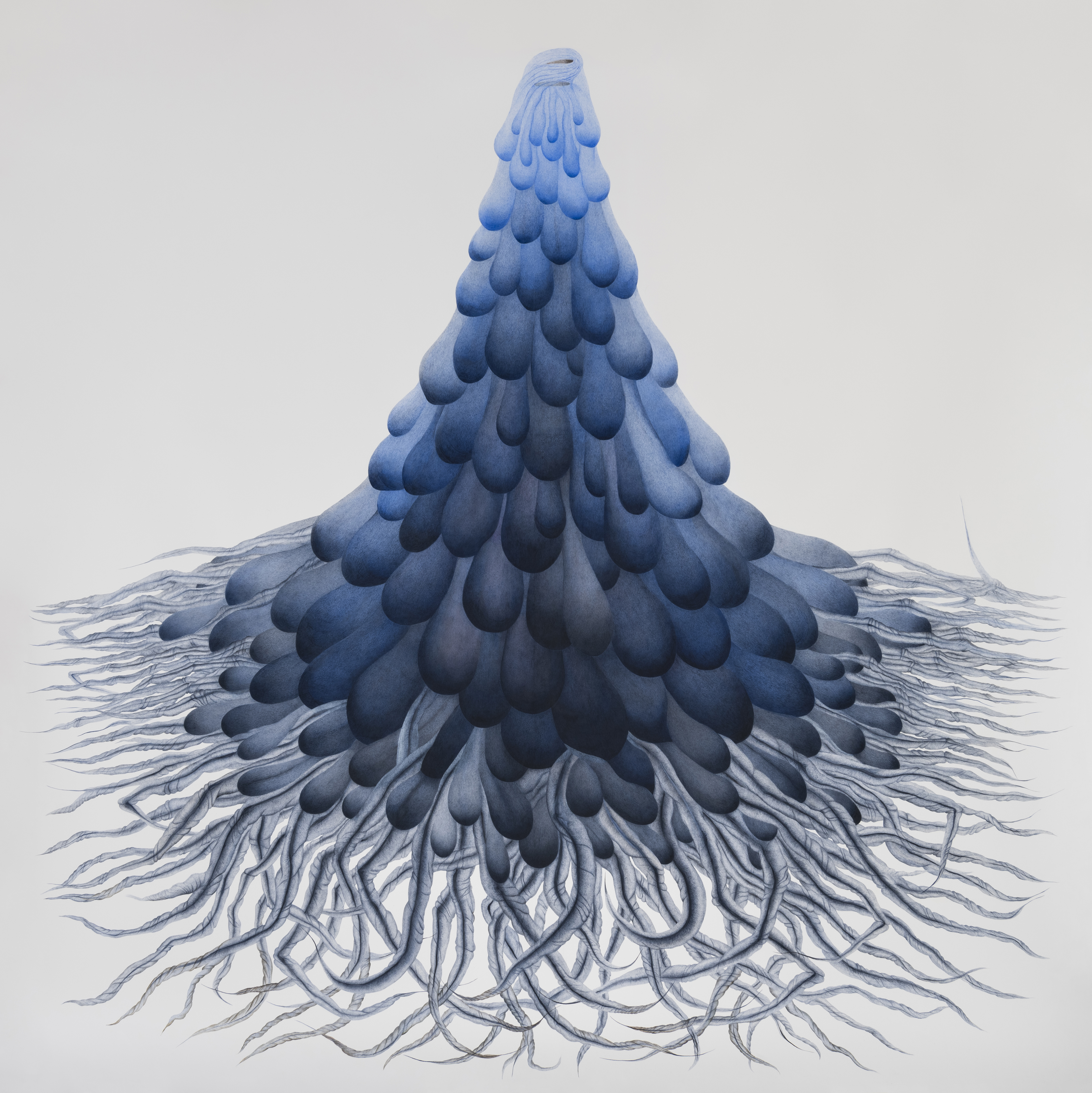 눈물, 그 건조한 풍경 Tear Drops, the Arid Landscape, Acrylic on paper, (h)280cm x (w)260cm, 2017.jpg