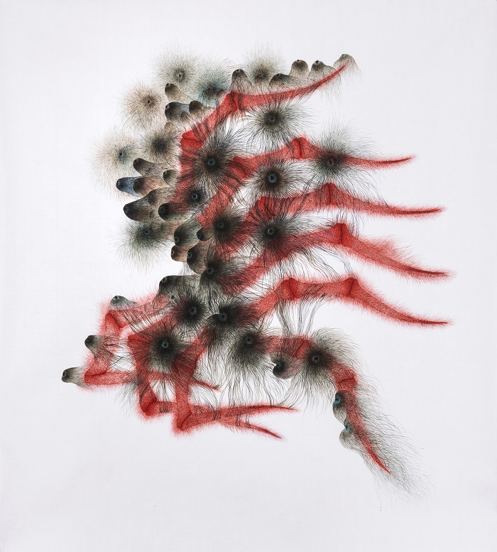 1. 김설아, 물의 희롱 The Tease of Water, 2018, Ink on silk, 80cm x 90cm.jpg